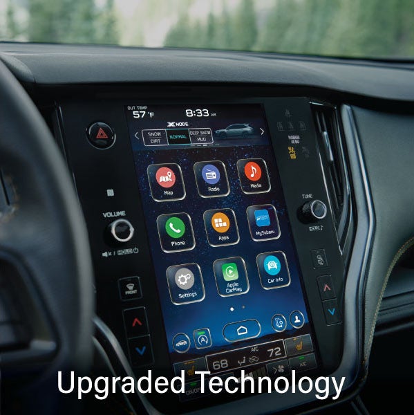 An 8-inch available touchscreen with the words “Ugraded Technology“. | All American Subaru of Old Bridge in Old Bridge NJ