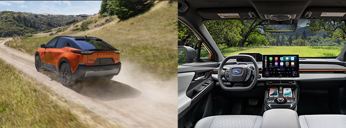 Subaru Uncharted EV exterior and interior highlighting electric performance and modern technology features