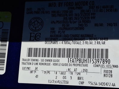 2015 Ford Mustang EcoBoost Premium