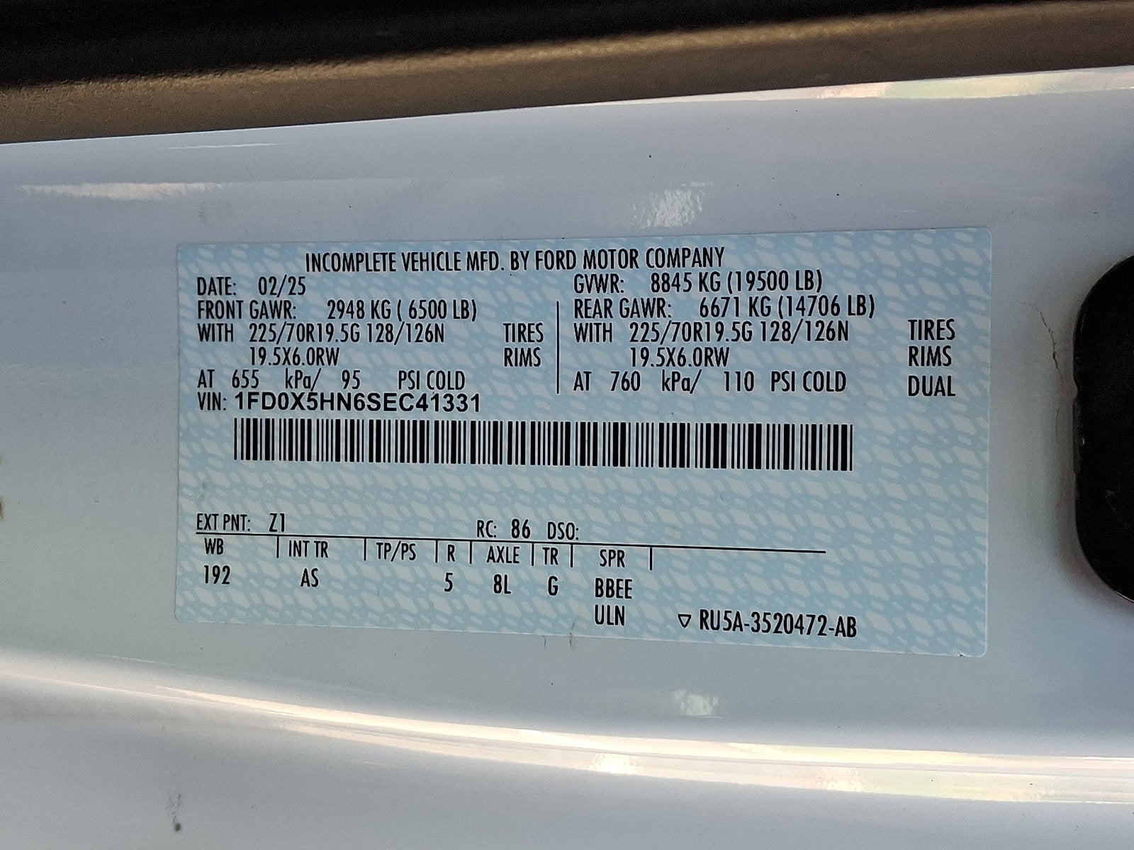 2025 Ford F-550 DRW L Pack Mason Dump