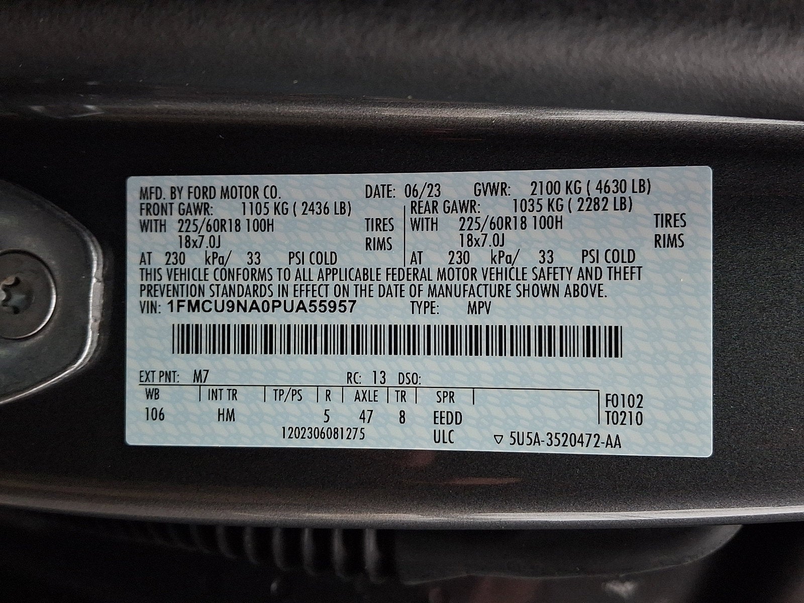 2023 Ford Escape ST-Line Select