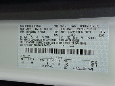 2025 Ford Transit 250 HR Cargo Van XL