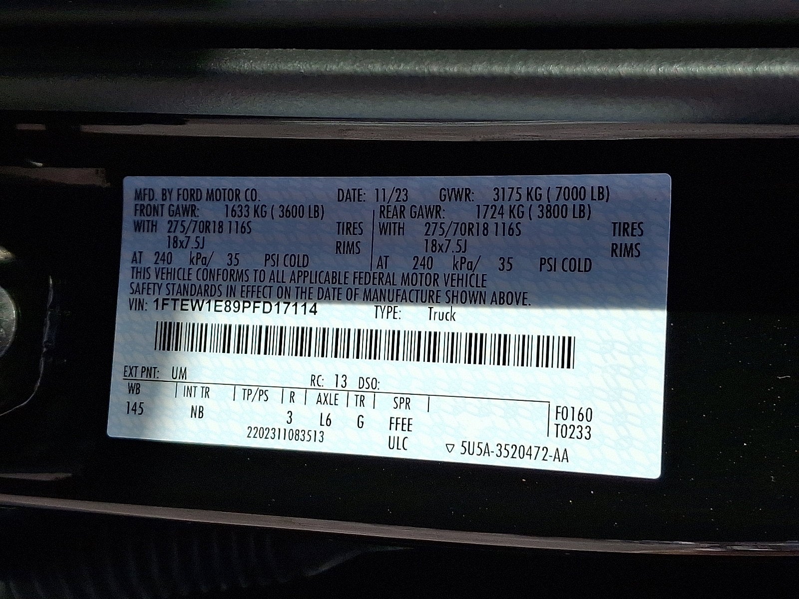 2023 Ford F-150 Tremor