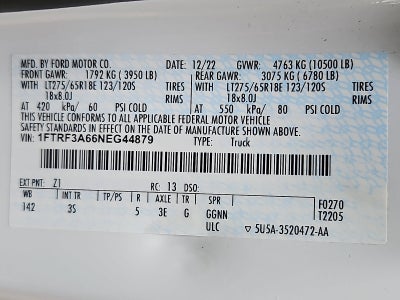 2022 Ford Super Duty F-350 SRW XLT