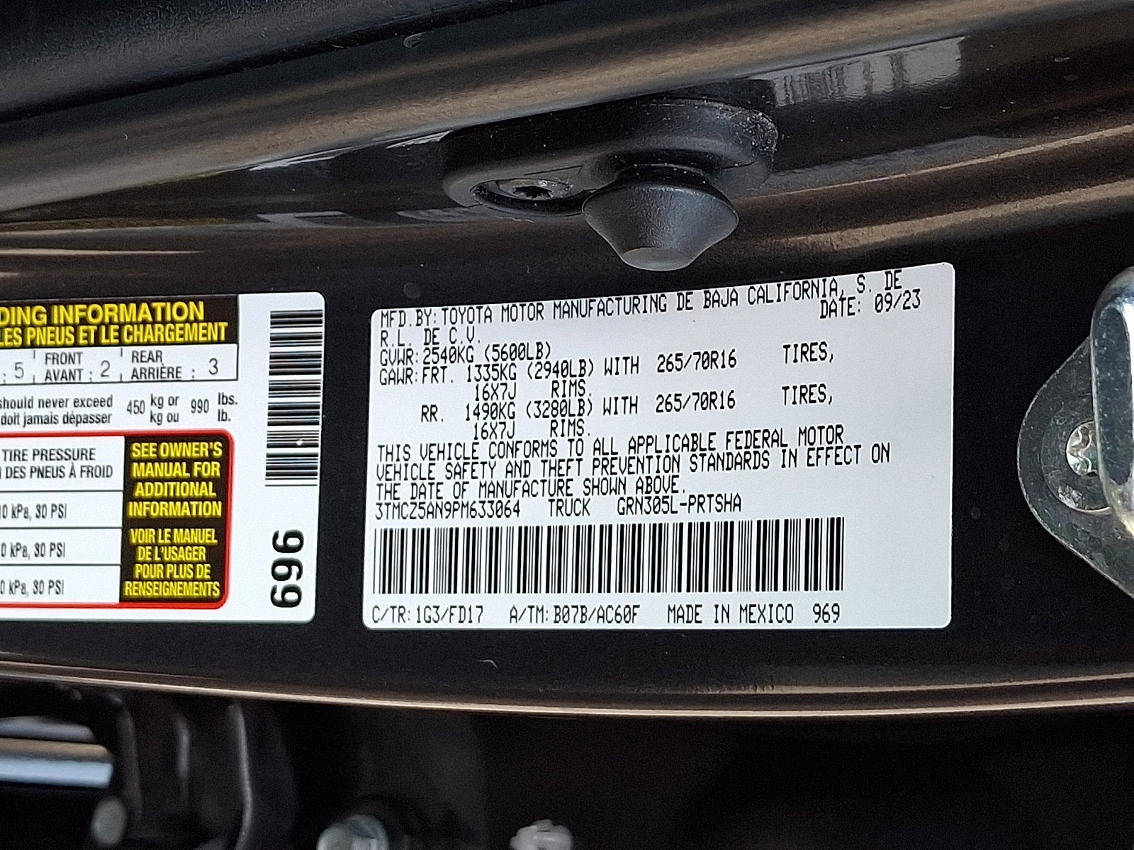 2023 Toyota Tacoma 4WD TRD Off Road