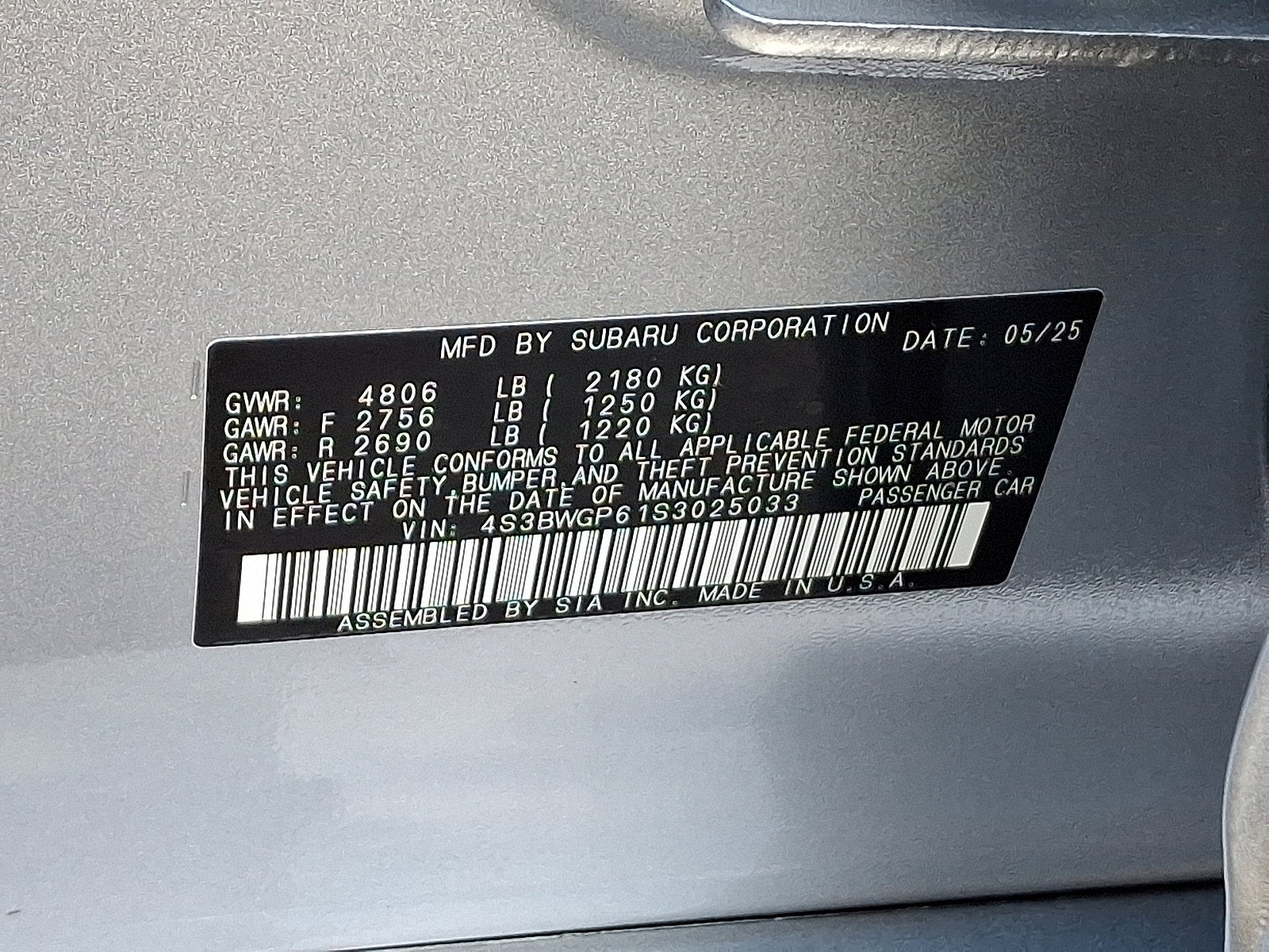 2025 Subaru Legacy Touring XT