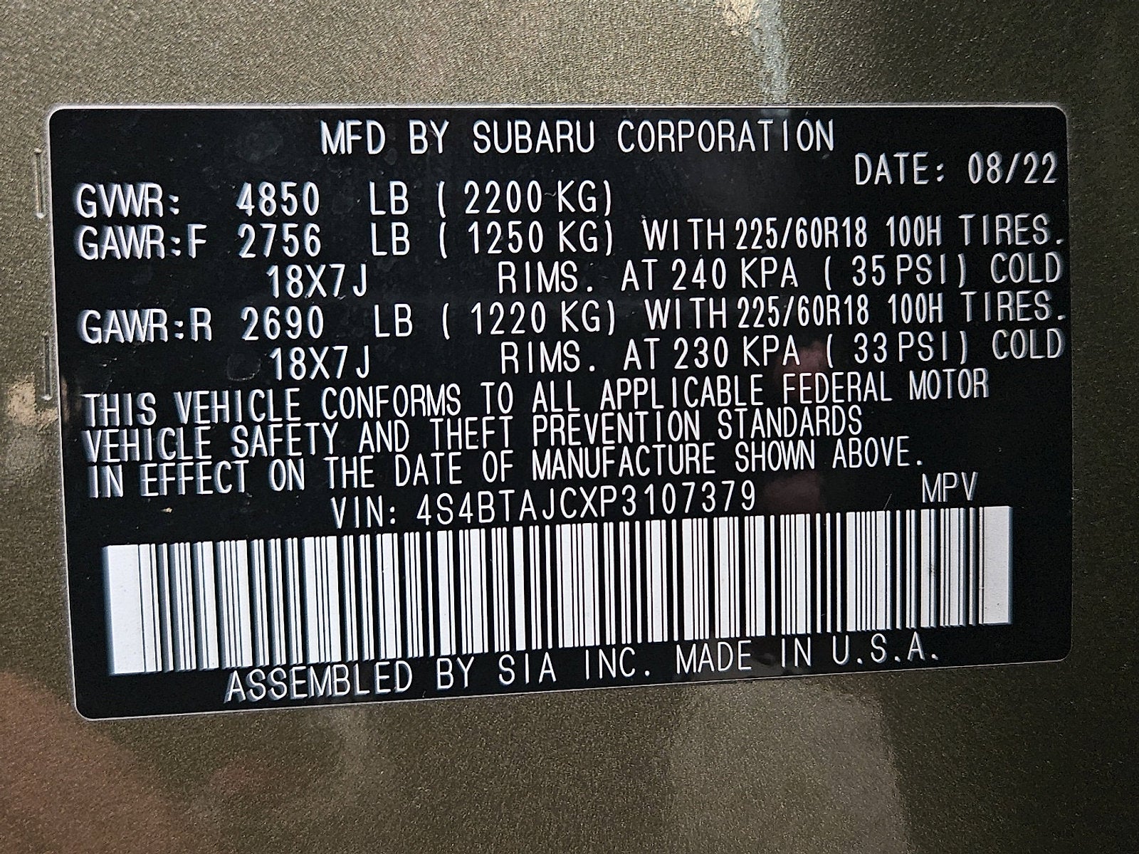 2023 Subaru Outback Onyx Edition