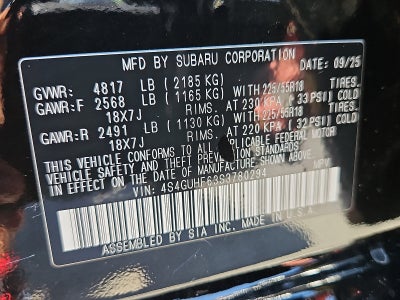 2025 Subaru Crosstrek Sport