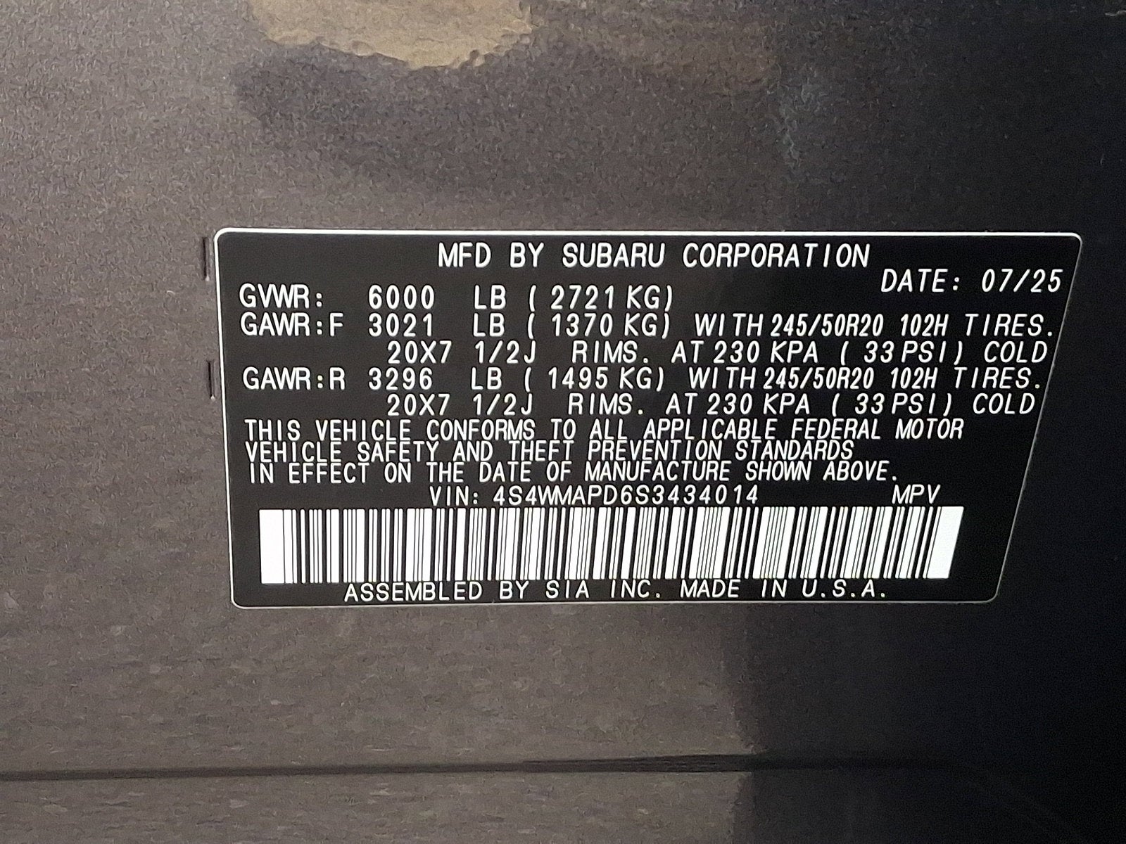 2025 Subaru Ascent Limited