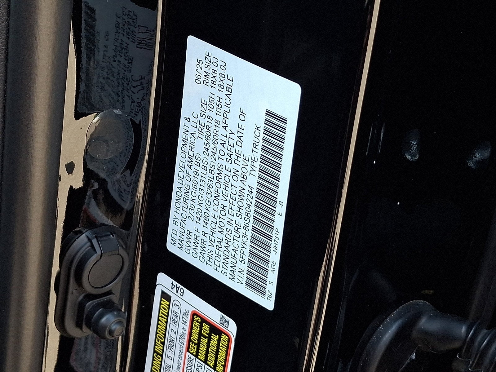 2025 Honda Ridgeline Black Edition