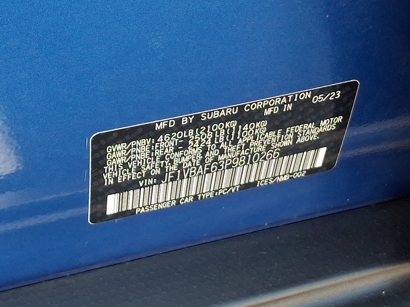 2023 Subaru WRX Premium
