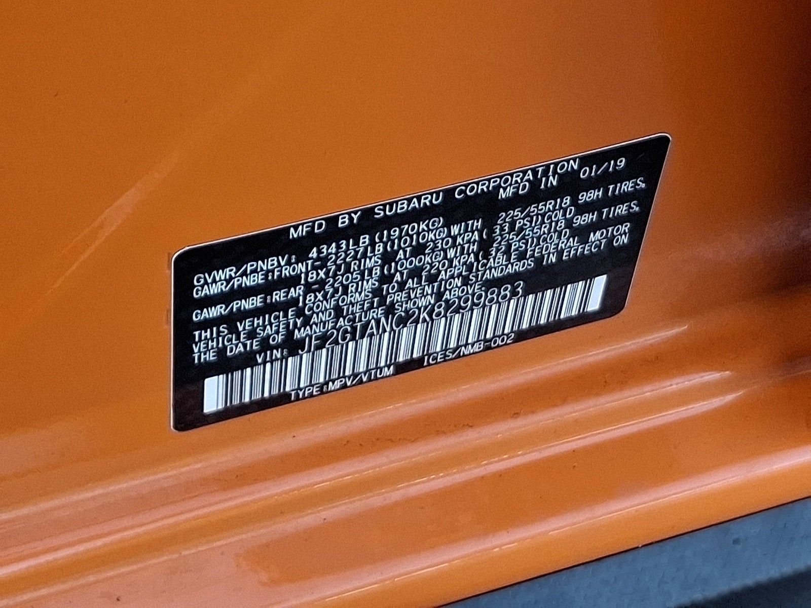 2019 Subaru Crosstrek Limited