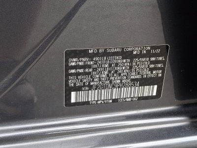 2023 Subaru Crosstrek Hybrid