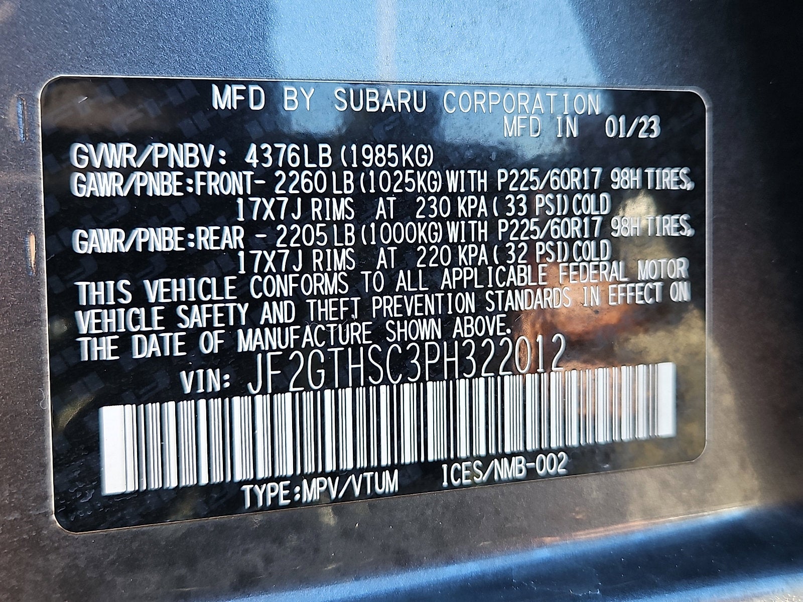 2023 Subaru Crosstrek Sport