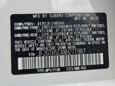 2022 Subaru Crosstrek Sport