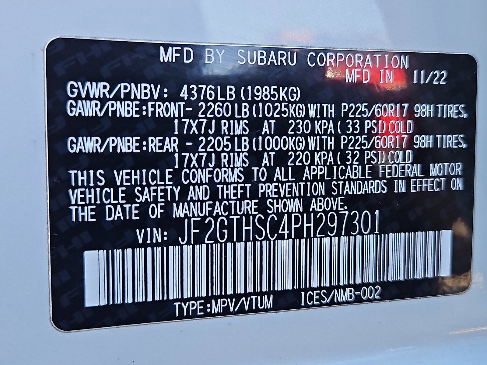 2023 Subaru Crosstrek Sport