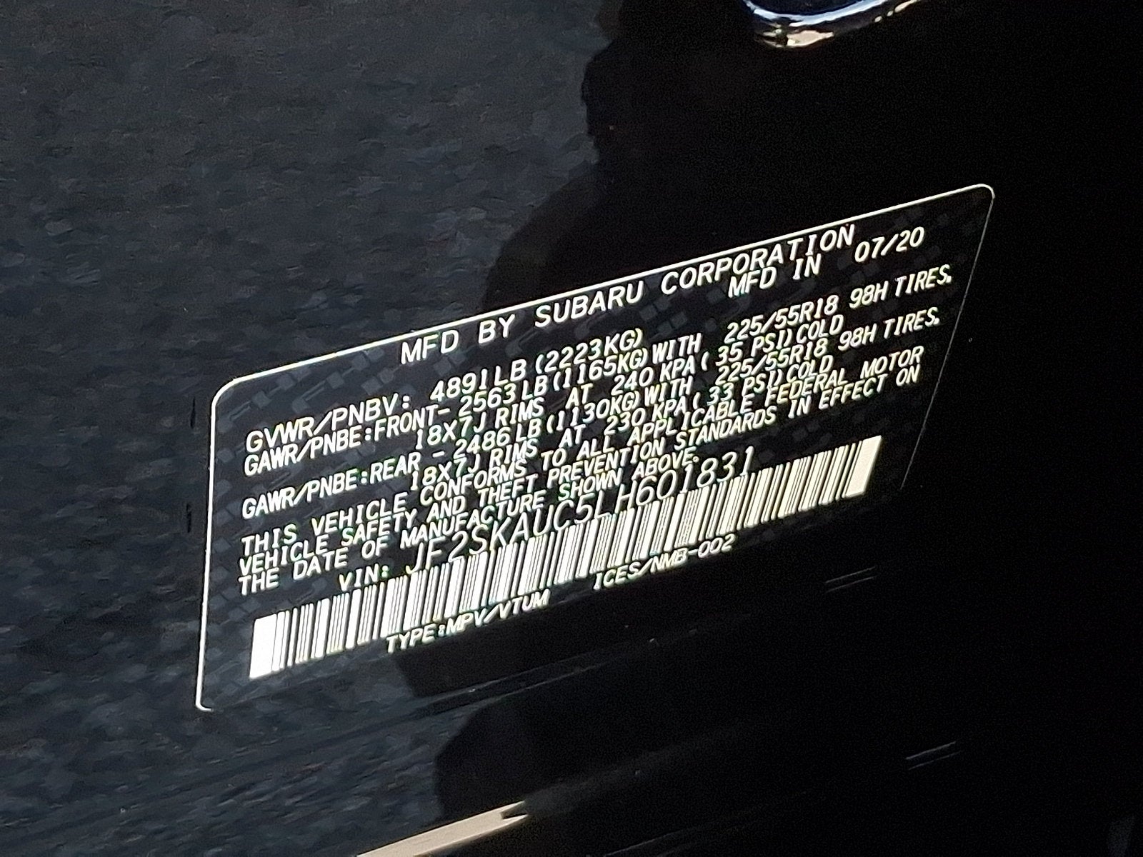 2020 Subaru Forester Limited