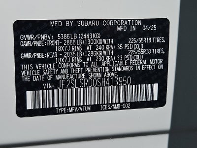 2025 Subaru Forester Limited Hybrid