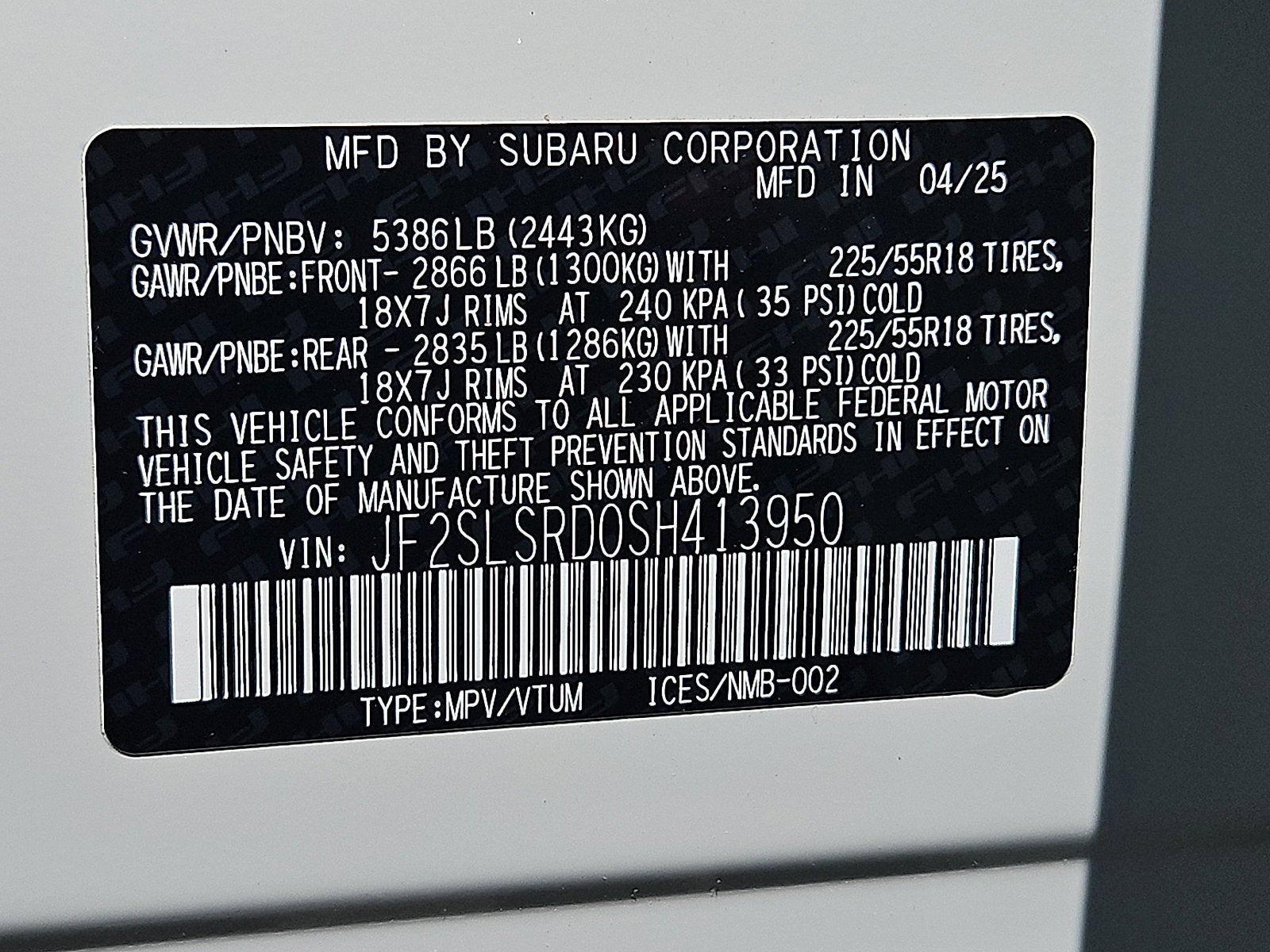 2025 Subaru Forester Limited Hybrid