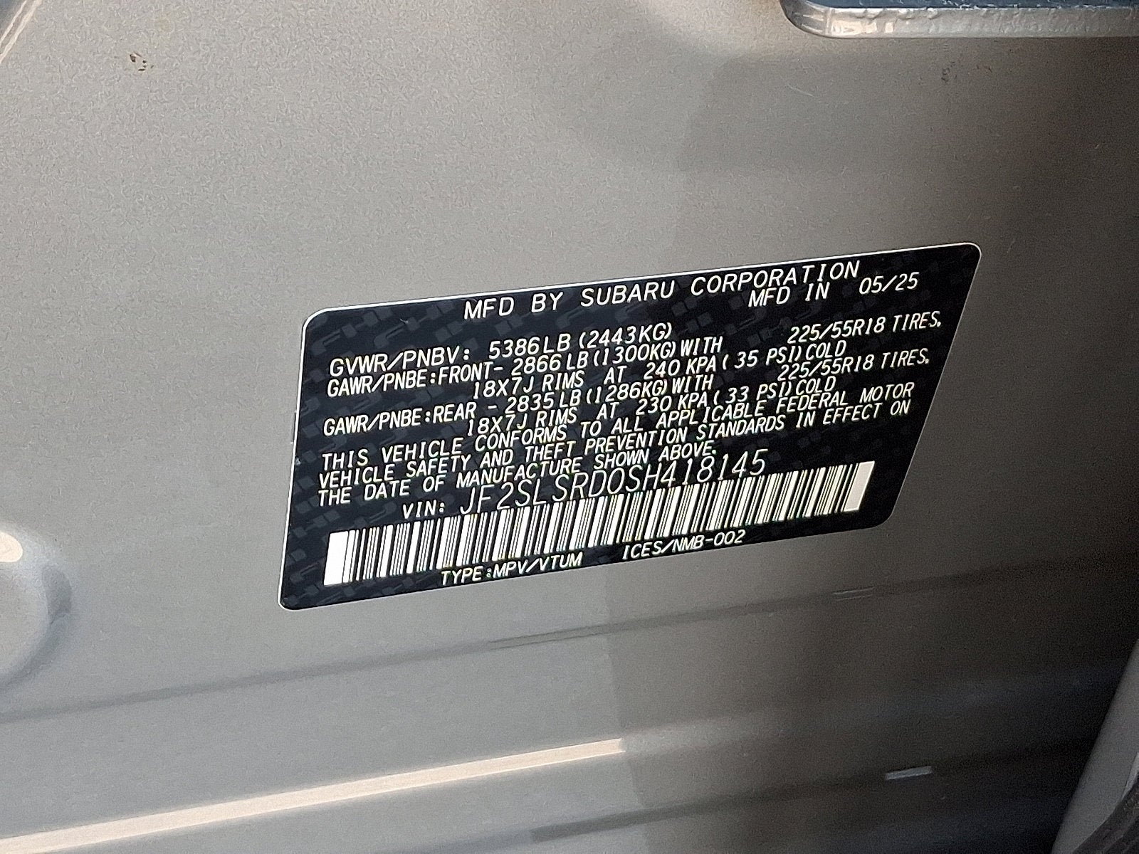 2025 Subaru Forester Limited Hybrid