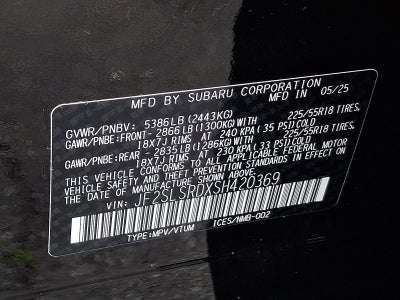 2025 Subaru Forester Limited Hybrid
