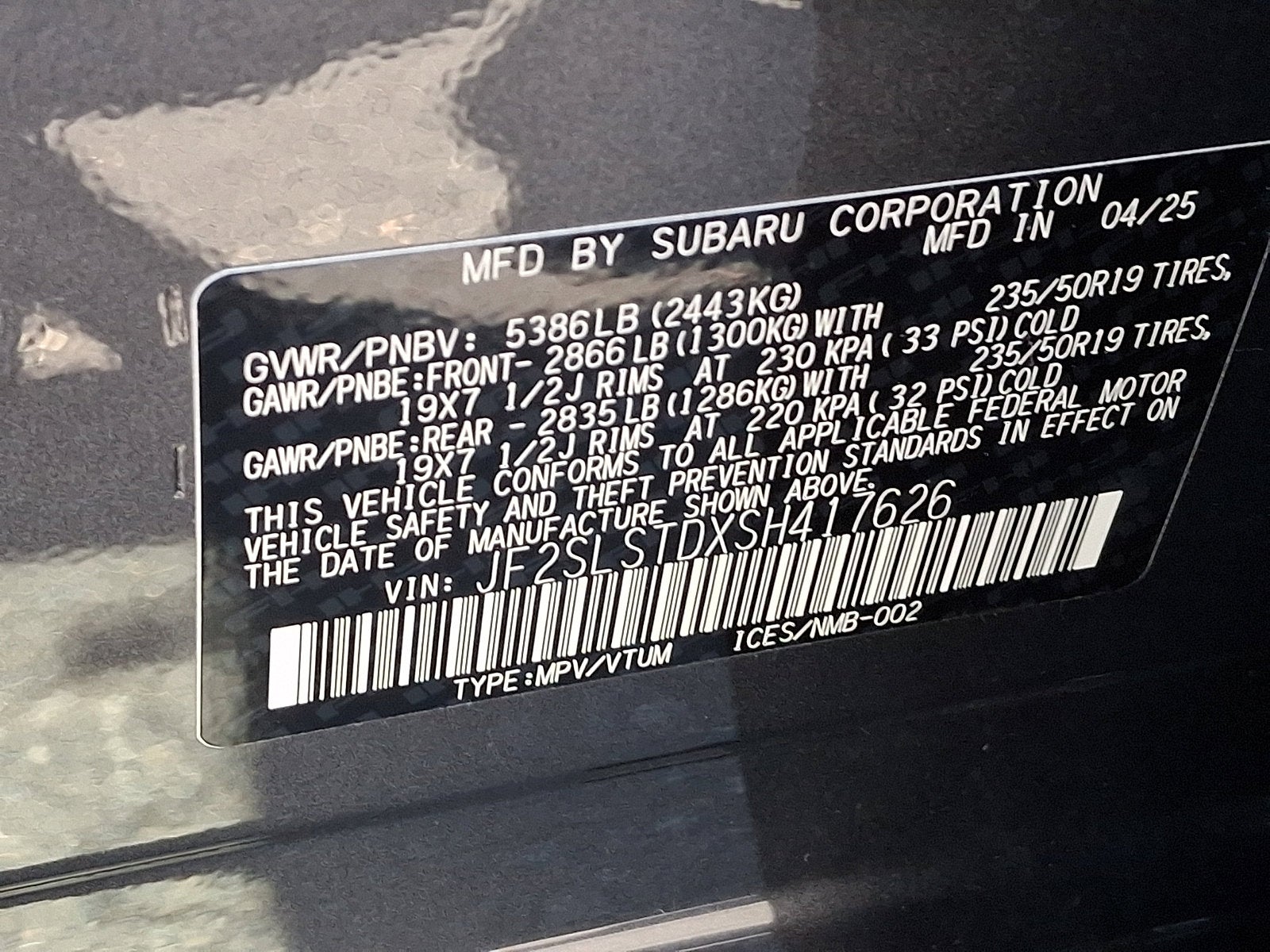2025 Subaru Forester Touring Hybrid