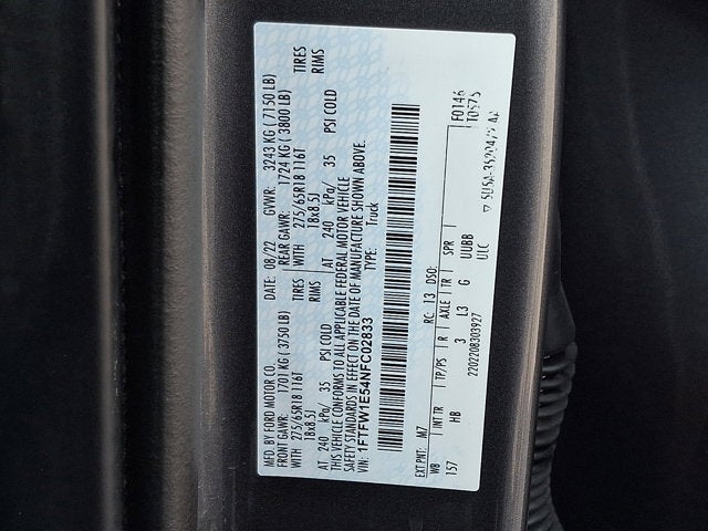 2022 Ford F-150 LARIAT