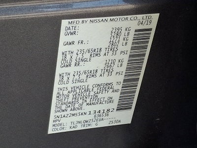 2019 Nissan Murano SV