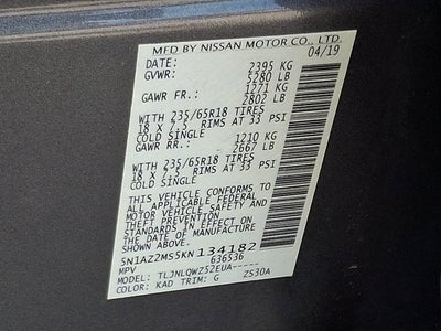 2019 Nissan Murano SV