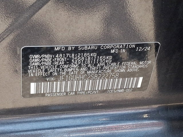 2025 Subaru Impreza RS