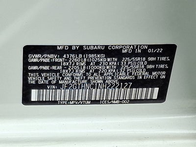 2022 Subaru Crosstrek Limited