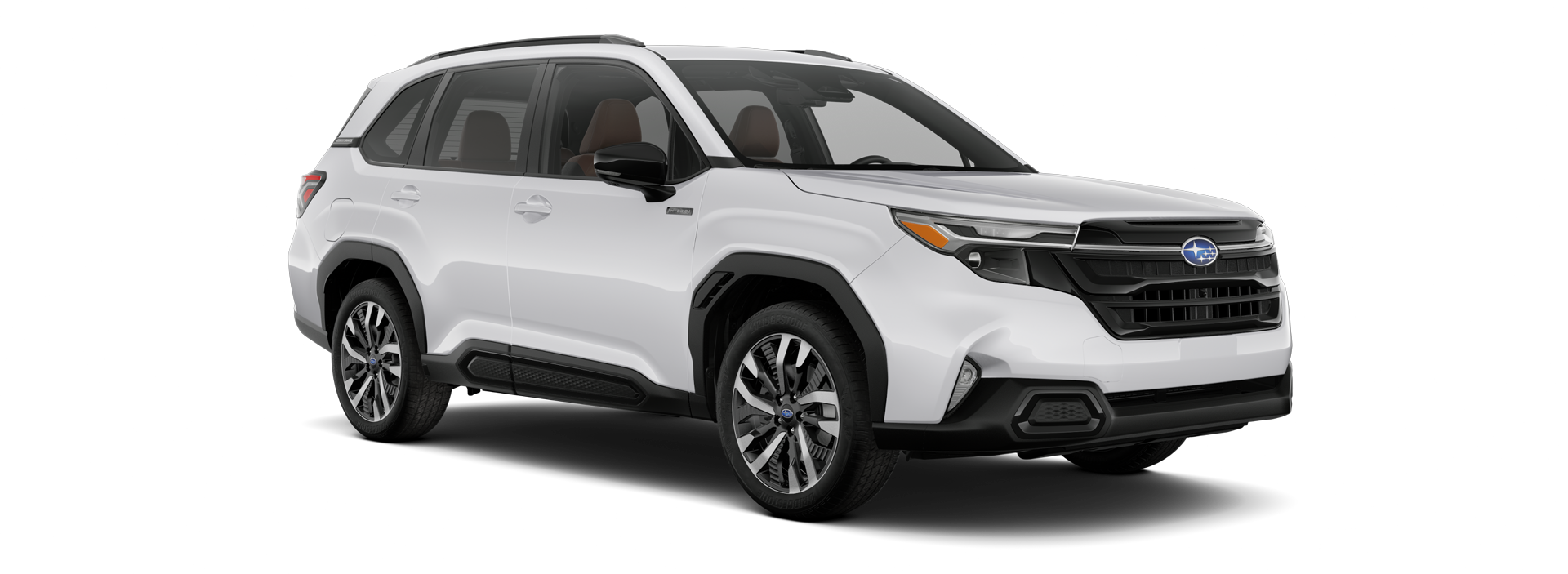 2025 Subaru Forester Touring Hybrid Shown in Crystal White Pearl