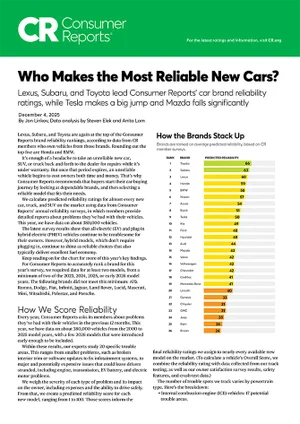 Who Makes the Most Reliable Cars | All American Subaru of Old Bridge in Old Bridge NJ